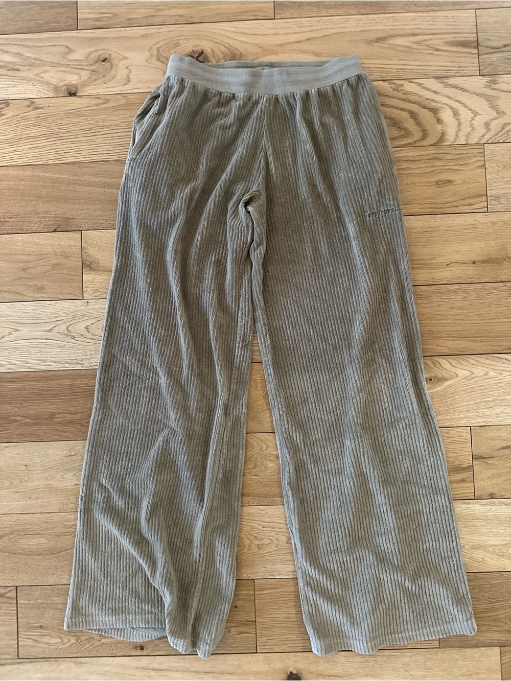 iets frans ribbed wide-leg casual pants